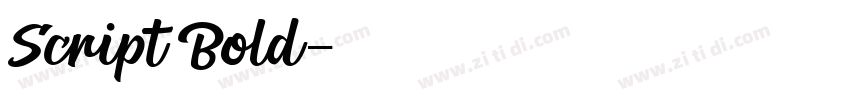 Script Bold字体转换